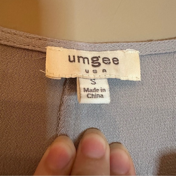 Umgee Women S Boho Babydoll Dress / Tunic length top Lace Ruffle Cottagecore - Picture 5 of 7